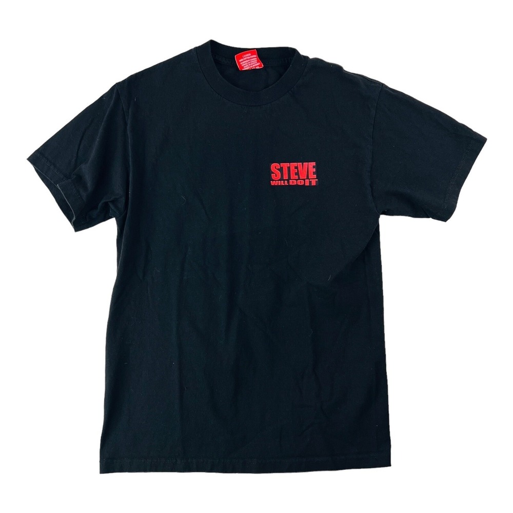 Full Send Black Steve Will Do It Short Sleeve Bulldog Cigar T-Shirt Mens Size‎ M